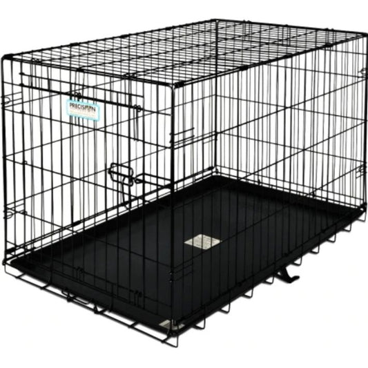 Precision Pet Pro Value by Great Crate - 1 Door Crate - Black - Model 2000 (24"L x 18"W x 19"H) For Dogs up to 25